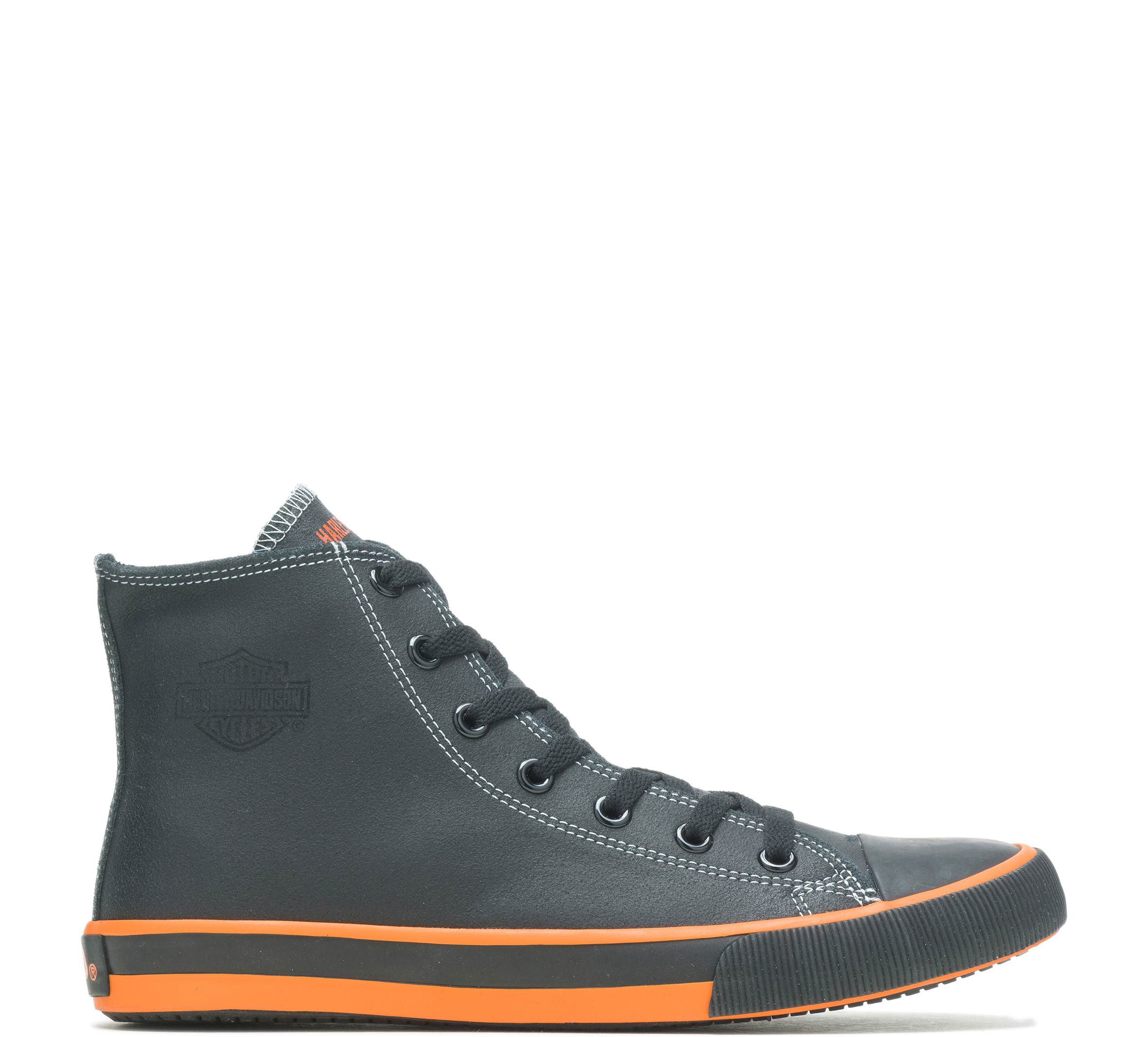 Harley Davidson Men Shoes Sneaker Roarke Black Leather Casual 